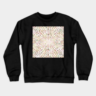 Fiesta Flash Mandala - Intricate Digital Illustration - Colorful Vibrant and Eye-catching Design for printing on t-shirts, wall art, pillows, phone cases, mugs, tote bags, notebooks and more Crewneck Sweatshirt